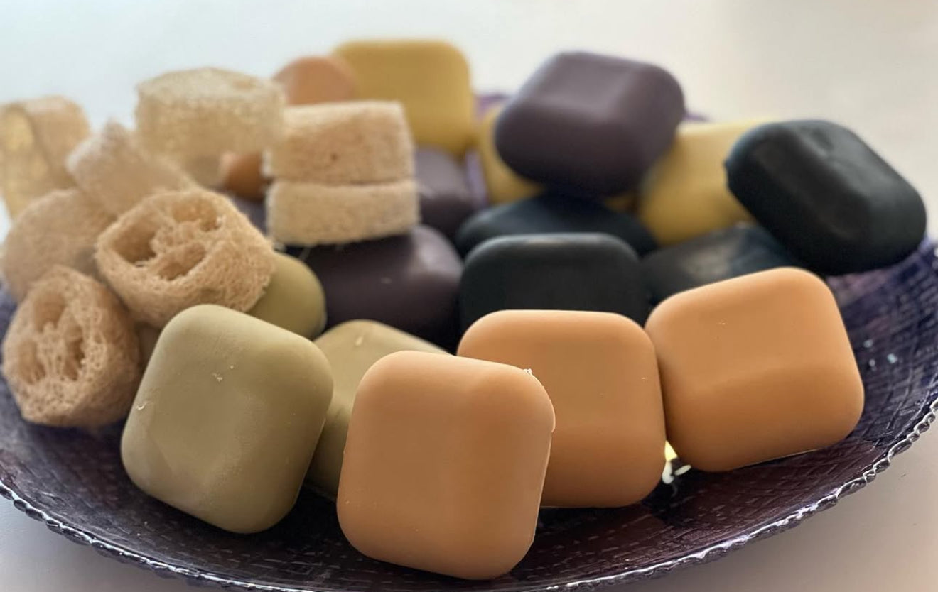Hantverkstvål grön lera & citrongräs